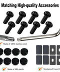 Lock Your Plates Down Tight With These Sleek Black License Plate Screws Featuring Tamper Proof Anti Theft Design Made From Sturdy One Quarter Inch Stainless Steel For Quick Install And Heavy Shield Against Highway Hooligans And Dust.