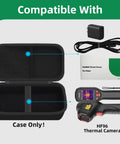 Durable Hard Case For HF96V HF96 Thermal Imaging Camera With Handle Strap, Shockproof Shell, Black, shown with accessories.