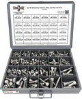 306 Piece Metric A2 Stainless Steel Allen Socket Head Cap Bolts Set M6 M8 M10 M12 Assortment Silver Finish in case