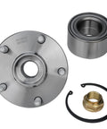 Two Front Wheel Bearing Hubs Replacement For 1992 Through 2003 Toyota Camry Sienna Avalon Solara And Lexus ES300 RX300 Direct Fit Durable Hub Assembly With Smooth Performance And Easy Installation, showing components including 5-lug hub, bearing, and fasteners.
