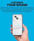 Customization screen for Totally Wireless Earbuds Featuring Instant Plug And Play Pairing Slick Bass Boost Audio And Compact USB Case Bluetooth Five Point Three Black Edition.