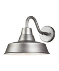 Weathered Pewter Barn Light Outdoor Wall Sconce With 75 Watts, Medium One Light, Wet Rated, Rustic Farmhouse Vibes