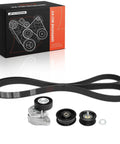 Serpentine Belt Drive Kit For Mercedes Benz Vehicles Like C300 C350 E350 E550 GLK ML S CLS SL SLK R CL550 G550 Replacement with components