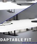 Universal Under Desk Laptop Mount With Adjustable Tablet Brackets For Hidden Computer Docking Station showcasing adaptable fit under a desk.