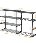 5 Tier Tool Shelf Organizer for Garage Wall Mount Carbon Steel Heavy Duty Storage Holds 80-260 Lbs Total Power Tool Rack