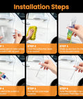 Installation steps for Tesla Model Y Model 3 Model X Model S Touch Up Paint Kit 2 in 1 Car Scratch Remover Pen with instructions.