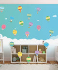 Colorful Fun Hot Air Balloon Cutouts Set Of 45 5 By 7 Inch Classroom Bulletin Board Accents For Back To School Decorations