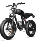 Powerful 1500W Electric Bike For Adults With 48V 20Ah Battery Reaches 34 MPH Up To 47 Miles 20 Inch Fat Tires 3 Riding Modes All Terrain Off Road Beast Ebike, black