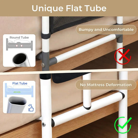 Heavy Duty Bed Rail For Seniors With 400 Lbs Support ASTM Certified Height Adjustable Bed Assist Rail structure comparison