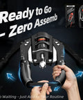 Upgrade Your Gains With This East Mount Twister Arm Exerciser Featuring Adjustable Hydraulic Resistance From 22 To 440 Lbs, ergonomic grips close-up.