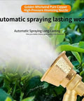 Adjustable Brass Nozzle Sprayer For Agriculture High Pressure Atomization Windproof Garden Sprayer with mist on plants
