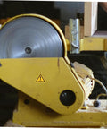 Yellow machine with caution label from 24 Pcs Machine Warning Labels Safety Sign Stickers Caution Decals For Equipment Factory Indoor Outdoor Use Heads Up Safety Kit For Workshop Home Office And Industrial Spaces