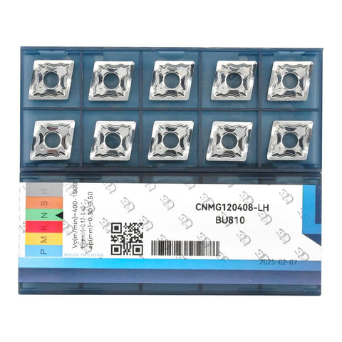 Package of Cnmg432 Carbide Turning Inserts For Aluminum And Copper Nonferrous Metal Machining With Polished Mirror