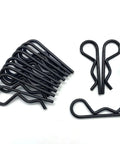 Heavy Duty 12 Pack R Clips For Trailers Trucks Carts And Mowers 60mm Long 3mm Wire Diameter Zinc Black Finish 4.8 Carbon Steel