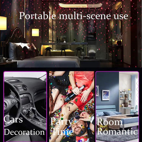 Flexible USB Star Night Light With 360 Degree Adjustable Arm Red Color Plug And Play Perfect For Car Ceiling Or Bedroom Decor Creates Romantic Galaxy Ambience For Parties Walls And Cozy Nights