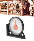 Slick Magnetic Angle Finder Tool With Clear Scale And Heavy Duty Plastic Build For Carpentry Woodworking And Metalworking Tasks That Bring In Hella Precise Readings Zero Hassle Guaranteed, showing clear scale and level.