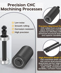 Heavy Duty Slide Gate Roller Guide With L Rear Post Steel Bracket Sliding Gate Hardware Kit Support Assembly illustration