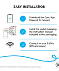 Easy installation guide for Smart Motion Sensing Dimmer Switch With Occupancy Sensor For Auto Lighting App Controlled Dimming Scheduling