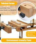 Tough Beech Wood Workbench Vise With Quick Release Handle, polished corner, anti-bacterial non-toxic finish, smooth edges