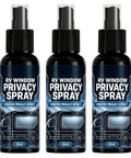 Frosted Glass Spray 30ml Anti-Glare Translucent Portable Agent three bottles displaying RV window privacy spray.