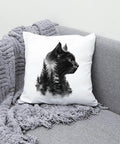 Forest Animal Iron On Transfer 4 Pack For Clothing And DIY Projects Bear Cat Leopard Wolf Heat Transfer Stickers on couch pillow