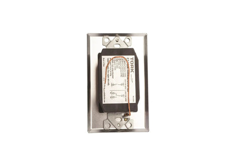 Spring Wound In Wall Twist Timer With Commercial Metal Plate, 30 Minute Auto Shutoff For Motors Or Lights shown front view