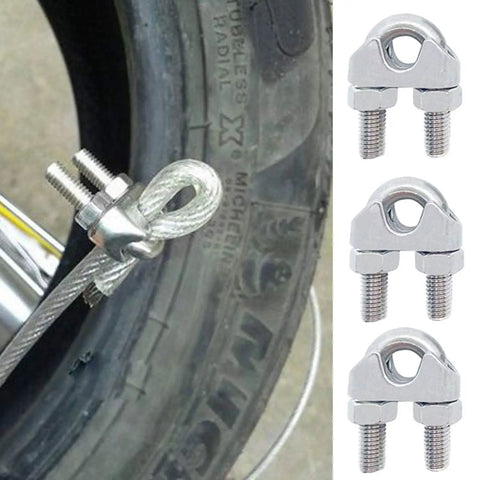 Dead Simple Stainless Steel Wire Rope Clips 20 Pack Heavy Duty Quarter Inch Cable Clamps Lock It Down Secure Garden Racks Boats And Towing Lines With Top Shelf Rust Proof Build