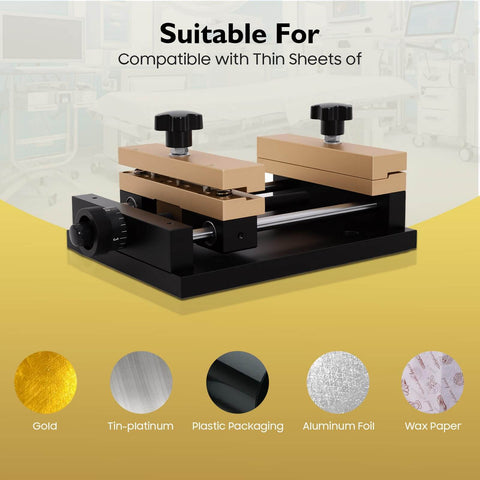 Heavy Duty Metal Sheet Marking Clamp Fixture For Cutting And Engraving Machines on display, featuring dual-track precision.