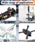 Collage of applications for 10-32 x 3/16 Inch Socket Set Screws including RC racing repair and wheelbase adjustment