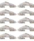 10 Pack No Drill Bridge Shaped Cabinet Hinges For 3 Inch Doors Easy Install Cupboard Hinges For Kitchen Cabinets Closets Bookcases