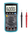 No Nonsense 6000 Count Digital Multimeter With True Rms Auto Manual Ranging showing LCD display and test leads.