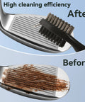 Golf Towel And Club Brush Set With Clip 16x24 Microfiber Towels Two Black Towels Plus Retractable Zip Line Brush And Heavy Duty