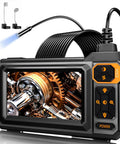 Handheld Borescope Camera With Built-In 4.3 Inch Display, 1080P Snake Camera, 16.5 Ft Cable, 8 LEDs, IP67 Waterproof, 1800mAh Battery, No Phone Needed, Perfect For Automotive, Plumbing, HVAC, And Wall Inspections with screen and probe