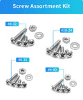 All In One 750 Piece Nuts And Bolts Hardware Kit With Stainless Steel Pan Head Phillips Screws, Washers And Nuts In Common Sizes