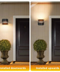 Durable Aluminum Outdoor Porch Sconce Light Waterproof Exterior Wall Lamp 8W AC LED 3000K Warm White Energy Saving Installed
