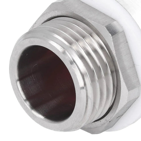 Close-up of Heavy Duty IP66 Waterproof Armored Cable Connector Cord Grip Kit with stainless steel G1/2 adjustable lock nut.