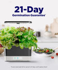 Indoor Hydroponic Garden With LED Grow Light For Year Round Harvest Holds Up To Six Pods Compact Countertop Herb And Veggie Kit