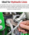 Service Wrench Set With Modular Organizers, 15-Piece SAE Wrench Kit From 3/4 to 1-5/8 Inch used on hydraulic line