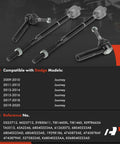 Front Inner And Outer Tie Rod End Kit For Dodge Journey 2009 Through 2020 Direct Fit Replacement To Fix Loose Steering Squeaky Clunky Noises And Unstable Handling With Durable Alloy Steel Joints For An Easy Install And A Smoother Ride, 4pc kit