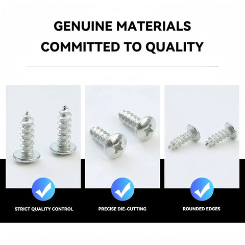 Stainless Steel Self Tapping Screws Kit, 240 Piece Assortment for Wood, Metal, and Outdoor DIY Projects, quality material focus.