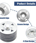 Rock Solid 200 Piece Foam Board Fasteners Kit features galvanized washers with smooth edge, groove design, and 4-claw design.
