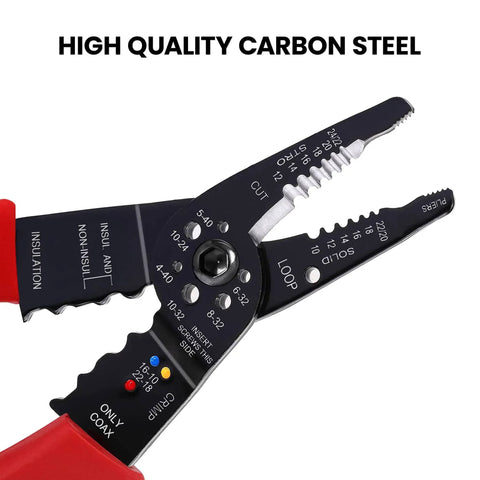 All In One Wire Stripper And Cable Splicer Tool For 10 22 AWG Do It All Pliers With Screw Cutter And Crimping