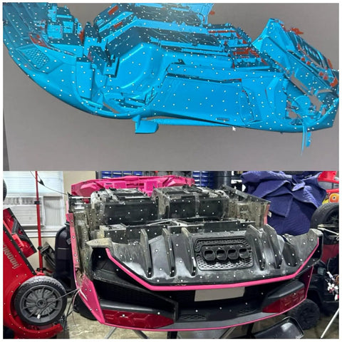 3D Scanning Marker Dots For Grab And Go Setup On Most 3D Scanners 3 Mm Size 840 Points on scanned car body parts