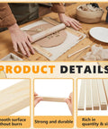10 Piece Pottery Rolling Pin Guides Set Wood Depth Guides For Clay Polymer Clay Mudboard Tools Includes 5 Size Options