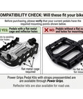 Compatibility check for Fixie Strap Set for Clipless Pedals Black XL Straps Attach Directly to Pedals Without a Bracket