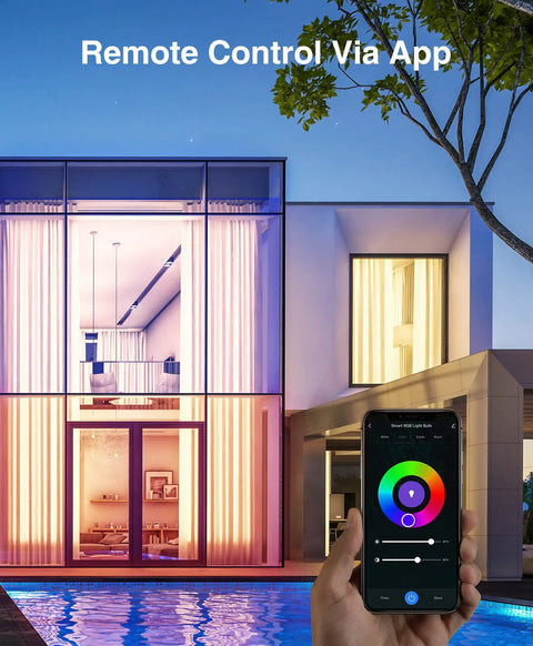 Color Changing A19 Smart Light Bulb E26 75W Equivalent, WiFi LED Bulb That Plays Nice With Alexa And Google Home No Hub Needed, Dimmable 2700K Warm White 800 Lumens 1 Pack Control From Anywhere