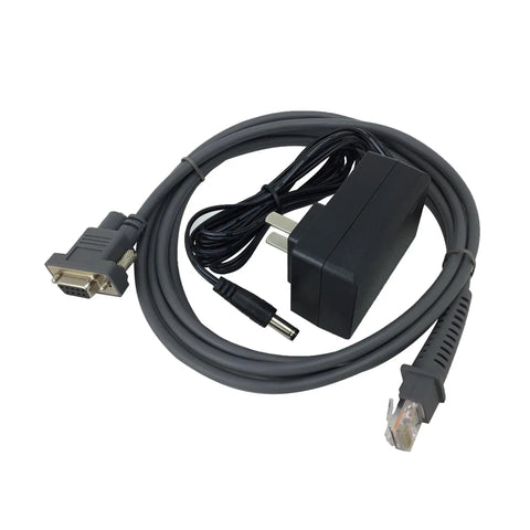 Omnidirectional Barcode Scanner Kit With Stand And Cables For 1D 2D And Postal Codes USB RS232 Keyboard Wedge cables and power supply