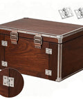 Wooden box with visible 100 Pack Mini Hinges For Crafts Three Tenths By Four Tenths Inch Tiny Metal Hinge 180 Degree For DIY Enthusiast