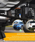 2 Pack Suspension Bump Stops For Rear Leaf Springs Universal Rubber Bump Stop Kit with Nuts installed on vehicle suspension