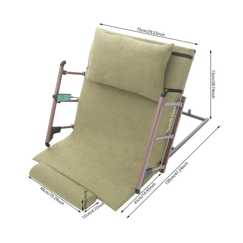 Electric Bed Backrest Lift Delivers 660 Lb Capacity With Remote Control For 2 To 80 Degree Power Adjustment Includes Pillow Footrest And Foldable Armrests Built From Durable Steel